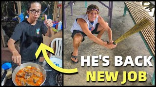 FILIPINO FRIEND JOINS OUR HOME - New Job Cooking And Working Land (Davao, Mindanao)