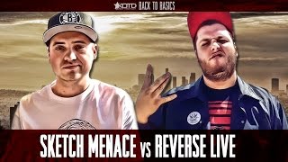 KOTD - Rap Battle - Sketch Menace vs Reverse Live