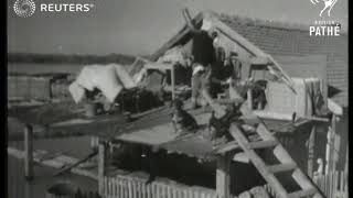 YUGOSLAVIA: Danube bursts its bank and floods city (1940)