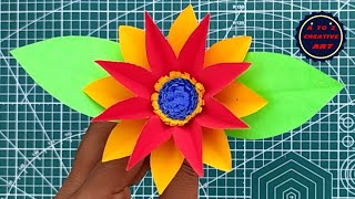 Beautiful Paper Flower Tutorial / Easy Paper Flowers Making For Beginners / DIY Paper Flower