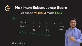 2542. Maximum Subsequence Score | LeetCode Daily Challenge