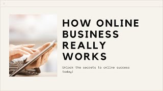 How Online Business Works