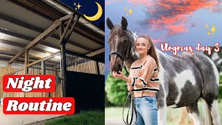 NIGHT ROUTINE *EQUESTRIAN* || Vlogmas #3