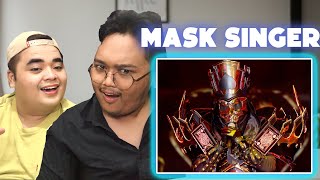 Indonesian React to ขี้หึง - หน้ากากคิงโพดำ (twopee) | Mask Singer 12