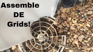 Pool Basics: How to assemble D.E. Filter Grids in a DE pool filter? Please Subscribe.