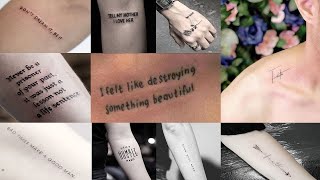 Best Inspirational Tattoos For Men | Quotes tattoo | Men's Trendy Outfits