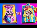 Poppy Playtime Chapter 3🧺 vs Poppy Playtime Chapter 3👩 (Game Book Battle, Horror Game, Paper Play)