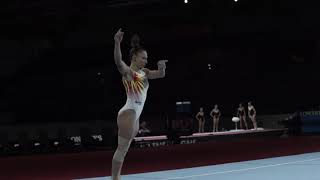 Roxana Popa ESP FX podium training   2019 World Championships in Stuttgart