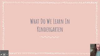 Kindergarten Back To School Night