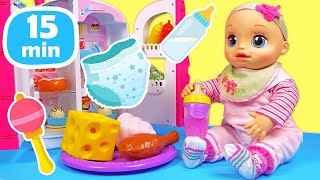 Giochi più divertenti con la bambola Baby Alive e Peppa Pig peluche!👧🐷 Video per bambini piccoli