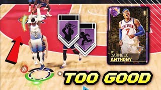2k made galaxy opal carmelo anthony UNSTOPPABLE in nba 2k19 myteam....
