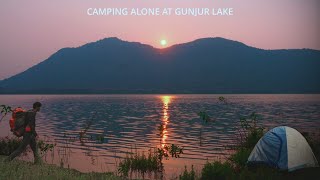 Gunjur Lake Camping and Cooking Solo | Campfire and Nature