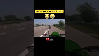 Pro rider 1000 live accident video 😭#prorider1000 #amirmajid #live #motovlog #shorts