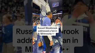Westbrook called a fan down to the court (via @Ms. Jackson/TT) #shorts