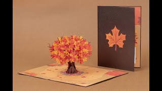 Paper Love Autumn Tree Pop Up Card