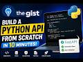 Build a Python REST API from Scratch in 10 Minutes | FastAPI Crash Course for Beginners