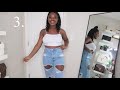 fashion nova jeans try on haul us size 5 vlogmas day 6 kuwc