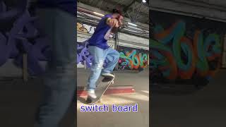 Slide practice on small ledge ( switch Nollie) skateboarding tricks