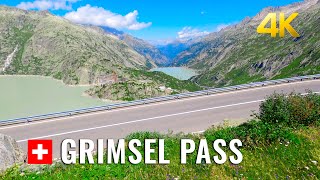 Switzerland 🇨🇭 Grimsel, the pass road runs through a wild, sparsely grown mountainous region