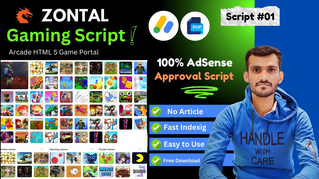Gaming Script Get Unlimited Adsense Approval Zontal Arcade Html5 Game
