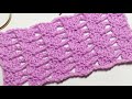 Just Only 1 Row Repeat❤️! Super Beautiful Crochet Pattern For Beginners ! New Crochet Stitch