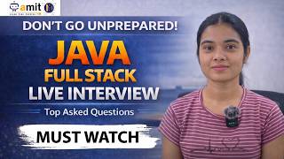Java Full Stack mock Interview Questions 2026 | Live Mock Interview #3