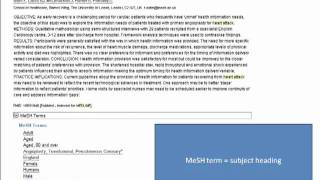 PubMed Search Tip: Use Subject Headings