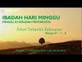 IBADAH MINGGU XI SES. PENTAKOSTA 21 AGUSTUS 2022 - GPIB Marturia Loa Janan