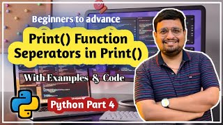 Python Print Function Explained | How to Use Separators in Print | Python for Beginners Ep 4