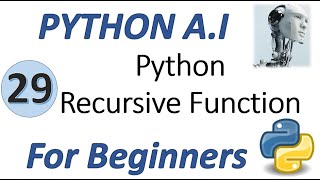 Machine Learning Tutorial Python : 29. Python Recursive Function