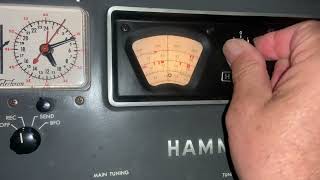 Hammerlund hq 100 a / c Ham radio general coverage of the receiver in operation