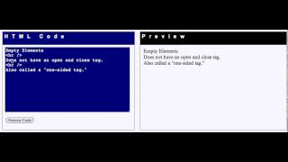 Empty Elements (aka - One-sided elements)