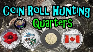 Coin Hunting Canadian Quarters Looking for Silver \u0026 Color