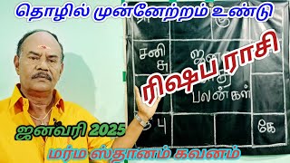 January month rasi palangal|ரிஷப ராசி ஜனவரி 2025|Taurus Zodiac|Rishaba rasi January month palangal