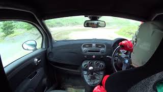 ABARTH 500 on グラベル in オートパーク今庄 車載②