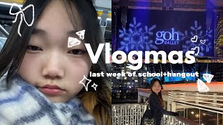 IT IS VLOGMAS TIME!🎄last week of school, decorating Christmas tree, visiting Christmas spots ❄️