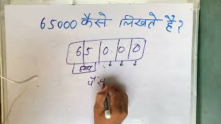 65000 hindi mein | 65000 kaise likhate hain | NUMBERS Spelling in Hindi \u0026 English