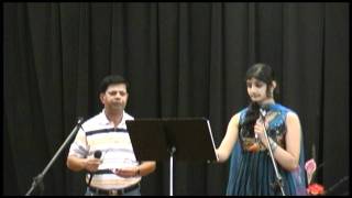 Neha Nataraj and Sridhar Subbarao singing Kannada song \