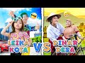 LEIKA CITY GIRL VS BABY DINAR VILLAGE GIRL | LEIKA LOVES THE VILLAGE VS CITY CHALLENGE