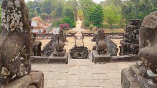 View of famous temples of the Kingdom of Cambodia.