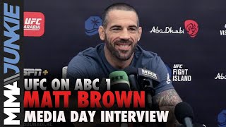 Matt Brown hints at final fight, plans to run through Carlos Condit | UFC on ABC 1 media day