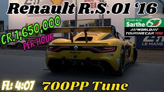 GT7|Renault R.S.01 ‘16|La Sarthe 700pp Tune|1.42(Requested)