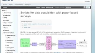 SDAPS Basic Concept Summary
