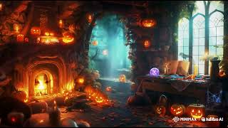 Spooky Halloween Night in the Haunted Witch House 🎃Scary Halloween Music #ambience #halloween2024