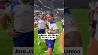 Respect Between Japan And Samoa In Rugby! 🏉 #shorts