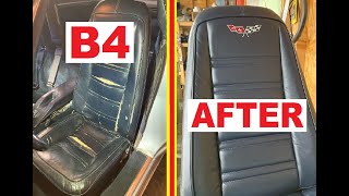 C3 Corvette Seat Restoration part 2 of 2 Cover Installation