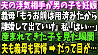 【スカッと】夫の浮気相手が男の子を妊娠すると、義母「もうお前は用済みだから離婚して出ていけ」娘を連れて離婚へ→3か月後、狼狽した元夫から電話「産まれた子の目の色が…」実は…