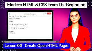 Lesson 06. Create Open HTML Pages #html, #CSS, #Basic_html, #Basic_CSS , #Freelancing_Help_Zone