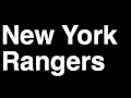 How to Pronounce New York Rangers NY NHL Hockey Team Runforthecube