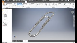 Autodesk inventor Tutorial - Paperclip (Sweep Feature) Bahasa Indonesia